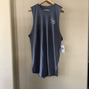 HURLEY SLEEVELESS TEE GREY ( NEW) M